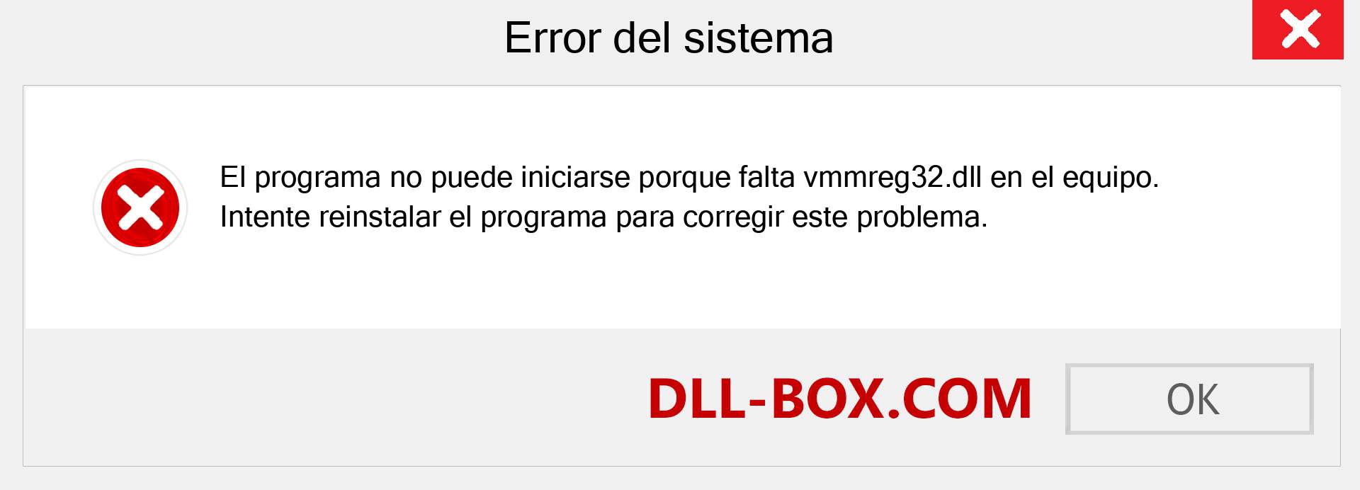 ¿Falta el archivo vmmreg32.dll ?. Descargar para Windows 7, 8, 10 - Corregir vmmreg32 dll Missing Error en Windows, fotos, imágenes